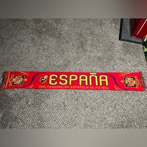 Red and Yellow Spain Soccer Scarf